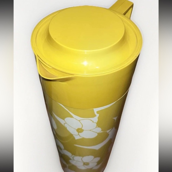 Vintage Aladdin Lunch Bag Insulated Pitcher and Plastic Food Box Tan 12”x10”x5” - Picture 6 of 15